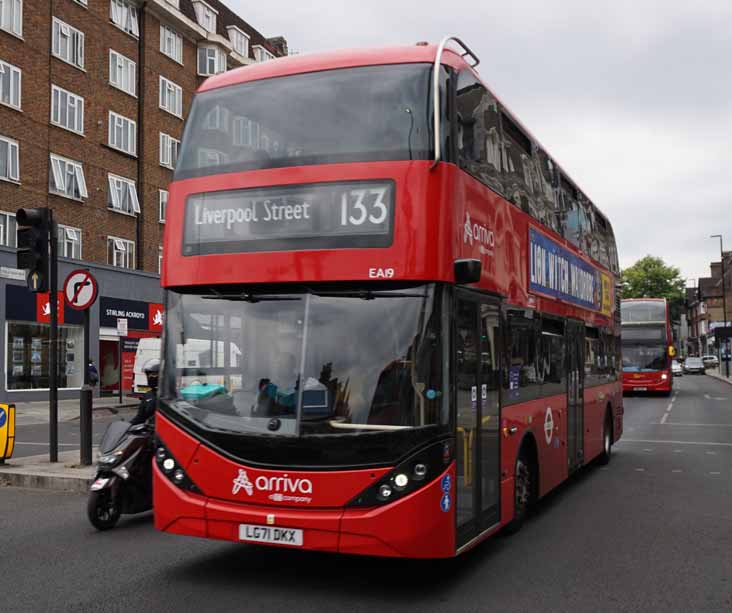 Arriva London BYD DD Alexander Dennis Enviro400EV EA19